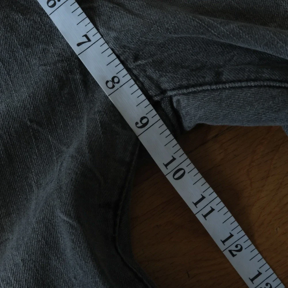 Coco Bongo‎ Capris Gray Faded Ankle Zip Cotton Grunge 30 Cropped Jeans